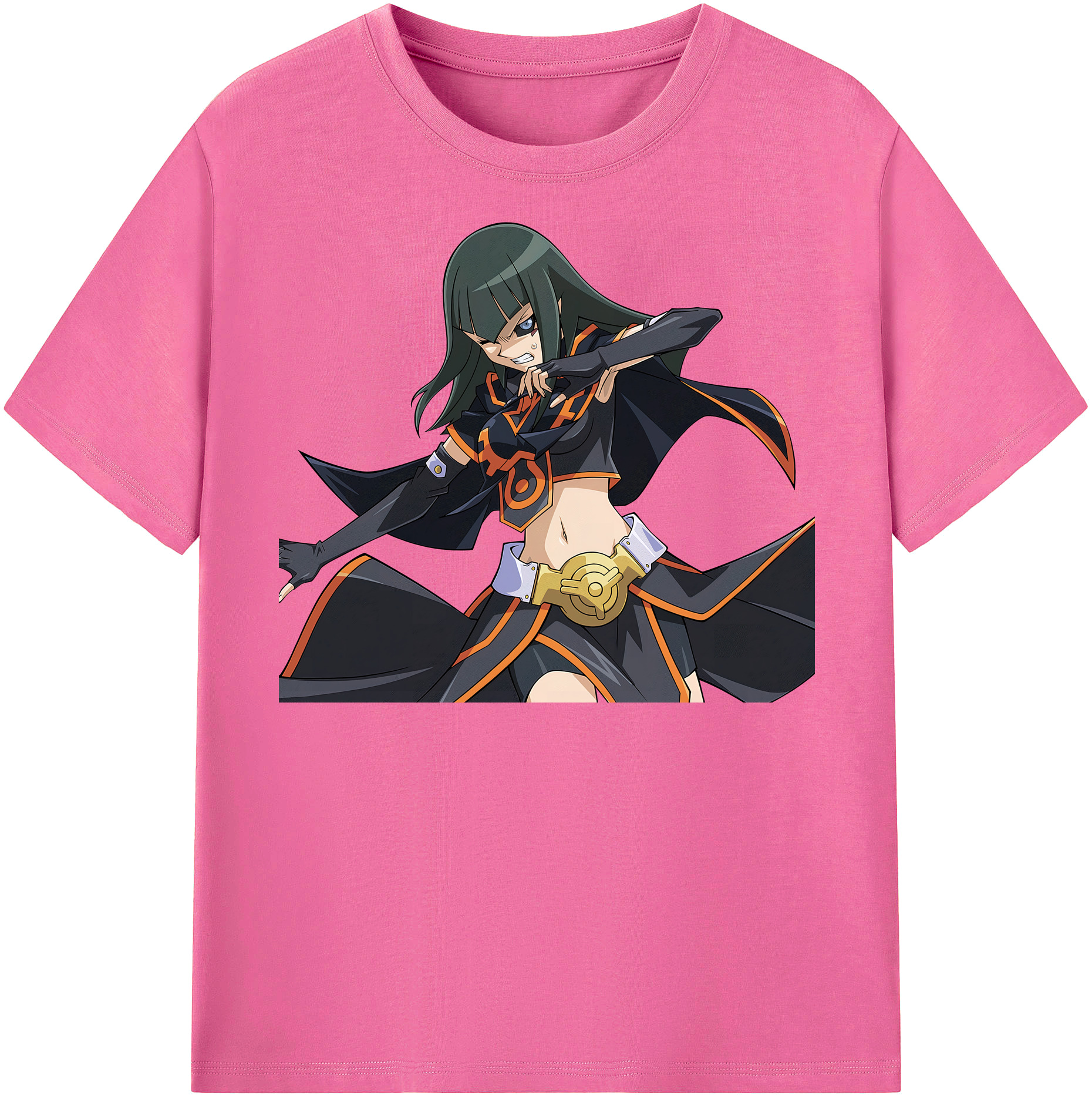（画像用） 遊☆戯☆王 Yu-Gi-Oh! レディースカジュアルプリントTシャツ（綿100％）